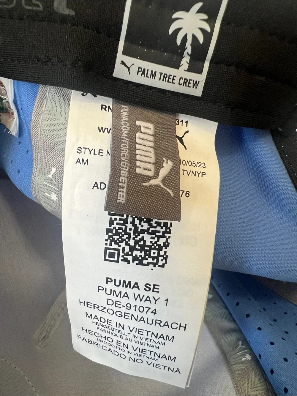 NWT Puma x Palm Tree Crew Tech Rope Cap in Regal Blue